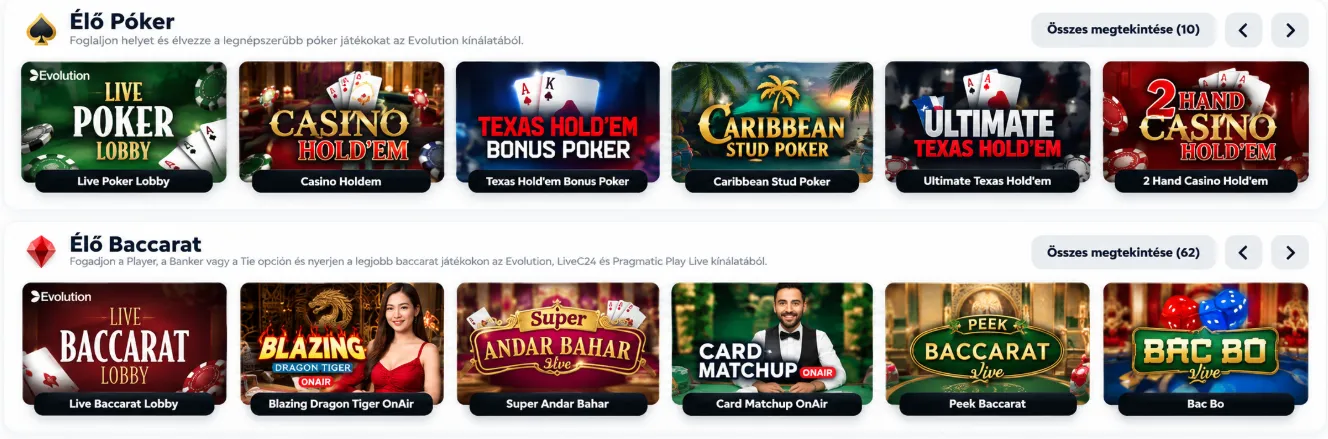 Energy Casino értékelés élő kaszinó játékok